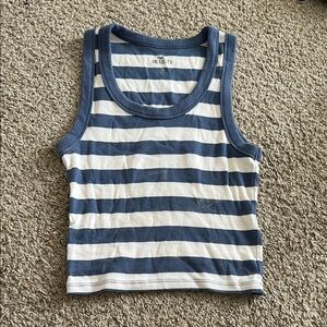 Hollister Ribbed Striped Tank Top - Small